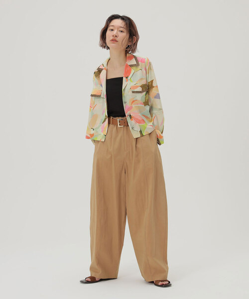 SLOBE citron.(スローブシトロン)の「SLOBE citron. EDEN オープンカラーシャツ(シャツ/ブラウス・レディース・その他2・FREE)」の2枚目の写真