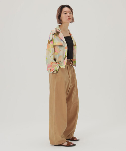 SLOBE citron.(スローブシトロン)の「SLOBE citron. EDEN オープンカラーシャツ(シャツ/ブラウス・レディース・その他2・FREE)」の4枚目の写真