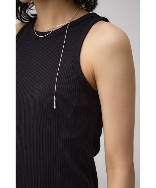 AZUL by moussy（アズールバイマウジー）の「ベーシックカップ付きアメリカンスリーブタンク（タンクトップ・レディース・グレー/ブラック/アイボリー・M/L/S/M）」の21枚目の写真