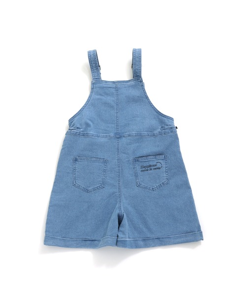 JENNI love（ジェニィラブ）の「【ウエスト調整可・ストレッチ素材】カラーショートサロペ（サロペット/オーバーオール・キッズ・サックスブルー/ラベンダー/ピンク・130cm/140cm/150cm/160cm）」の21枚目の写真