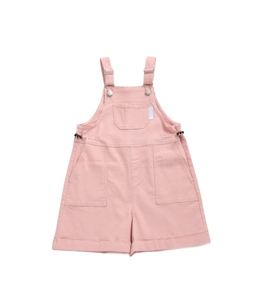 JENNI love（ジェニィラブ）の「【ウエスト調整可・ストレッチ素材】カラーショートサロペ（サロペット/オーバーオール・キッズ・サックスブルー/ラベンダー/ピンク・130cm/140cm/150cm/160cm）」の22枚目の写真