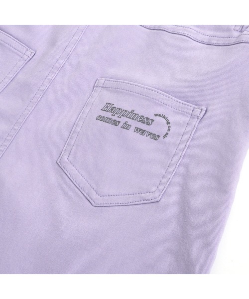 JENNI love（ジェニィラブ）の「【ウエスト調整可・ストレッチ素材】カラーショートサロペ（サロペット/オーバーオール・キッズ・サックスブルー/ラベンダー/ピンク・130cm/140cm/150cm/160cm）」の8枚目の写真