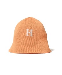 Lafayette | HOMEGAME ホームゲーム - H ロゴ コットンニットハット ライトオレンジ H LOGO COTTON KNIT HAT LIGHT ORANGE HG241415(ハット)