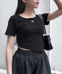 Figments | アシンメトリーヘムカットソー(Tシャツ/カットソー)