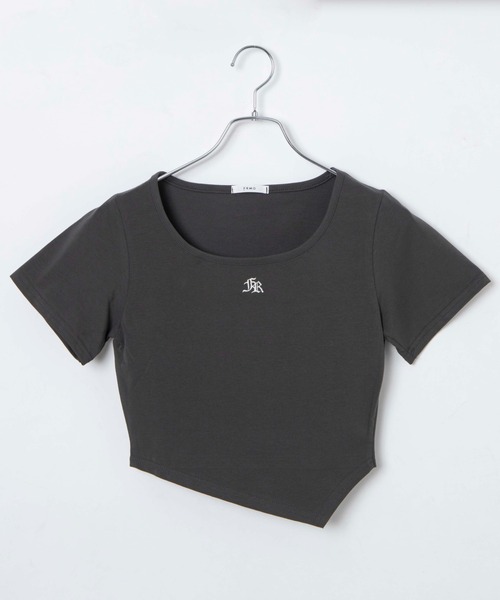 Figments(フィグメンツ)の「アシンメトリーヘムカットソー(Tシャツ/カットソー・レディース・ブラック/スミクロ・FREE)」の6枚目の写真