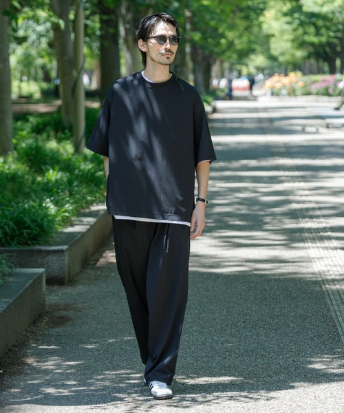 URBAN RESEARCH（アーバンリサーチ）の「『撥水』『UR TECH MoLight』T-SHIRTS（Tシャツ/カットソー・メンズ・ブラック/グリーン系その他/グレー・MEDIUM/LARGE）」の13枚目の写真