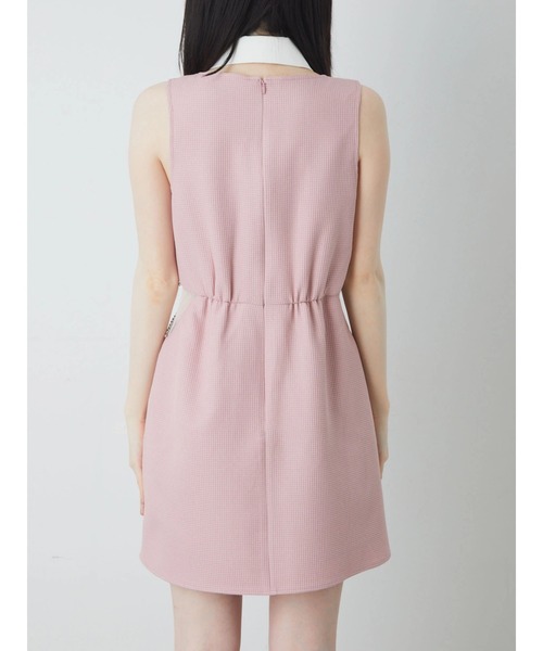 Ank Rouge（アンクルージュ）の「ウエストチュールお姉さんノースリワンピース（ワンピース・レディース・ブラック/ホワイト/ピンク・M）」の10枚目の写真