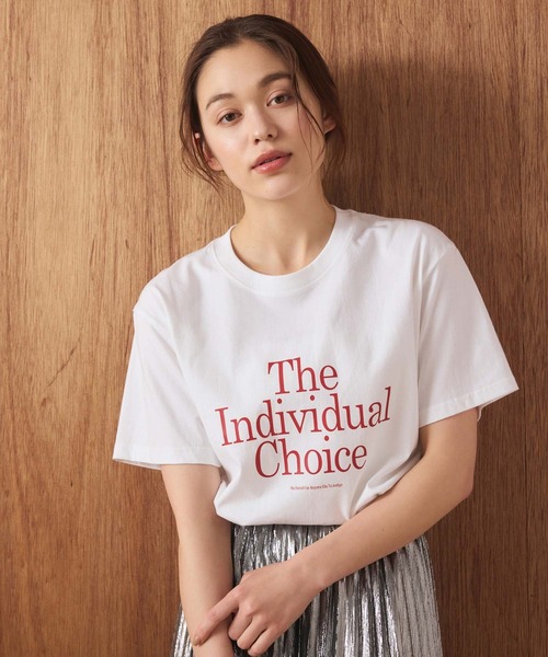 Edit Sheen(エディットシーン)の「プリントロゴTシャツ(Tシャツ/カットソー・レディース・グリーン/ホワイト・M)」の2枚目の写真