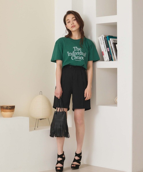 Edit Sheen(エディットシーン)の「プリントロゴTシャツ(Tシャツ/カットソー・レディース・グリーン/ホワイト・M)」の12枚目の写真
