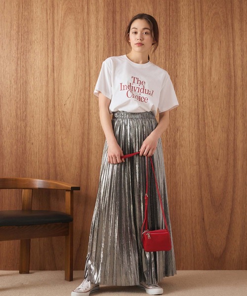 Edit Sheen(エディットシーン)の「プリントロゴTシャツ(Tシャツ/カットソー・レディース・グリーン/ホワイト・M)」の6枚目の写真