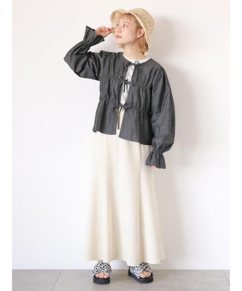 ehka sopo（エヘカソポ）の「くしゅくしゅギンガム厚底サンダル（サンダル・レディース・ブラック/レッド/オフホワイト/イエロー・M/L）」の6枚目の写真