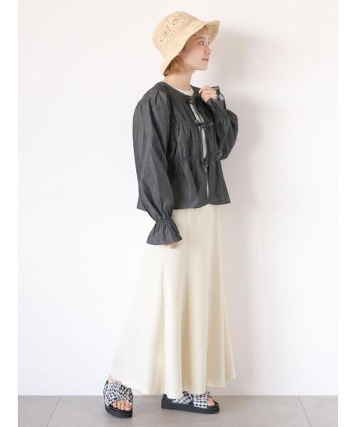 ehka sopo（エヘカソポ）の「くしゅくしゅギンガム厚底サンダル（サンダル・レディース・ブラック/レッド/オフホワイト/イエロー・M/L）」の7枚目の写真