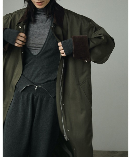 anuke Twill Soutiencollar Coat アンヌーク ànuke Twill Soutiencollar Coat | Fun Current