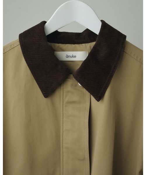 ruuuuu ⭐︎Twill Soutiencollar Coat Hard Twist Wool Twill Soutien Collar Coat – La Garçonne