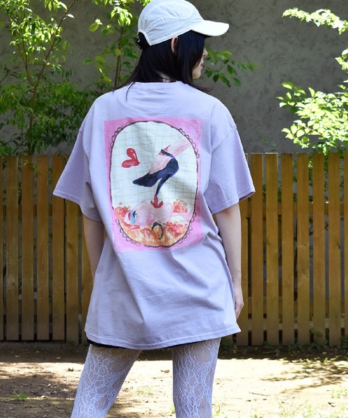 新品未使用 LABRAT フレンチビッグTシャツ ラブラット セール】HINA×LABRAT 'Extacy' Tee（Tシャツ/カットソー