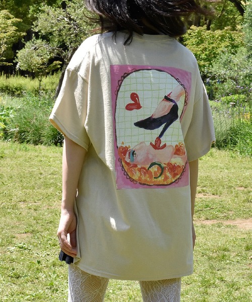 新品未使用 LABRAT フレンチビッグTシャツ ラブラット セール】HINA×LABRAT 'Extacy' Tee（Tシャツ/カットソー