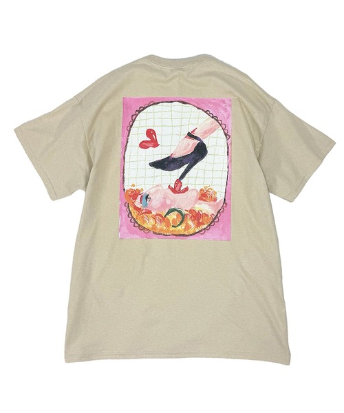 LABRAT（ラブラット）の「HINA×LABRAT  "Extacy" Tee（Tシャツ/カットソー・メンズ・サンドベージュ/ラベンダー・MEDIUM/LARGE/X-LARGE）」の6枚目の写真