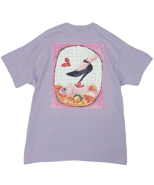 LABRAT（ラブラット）の「HINA×LABRAT  "Extacy" Tee（Tシャツ/カットソー・メンズ・サンドベージュ/ラベンダー・MEDIUM/LARGE/X-LARGE）」の10枚目の写真