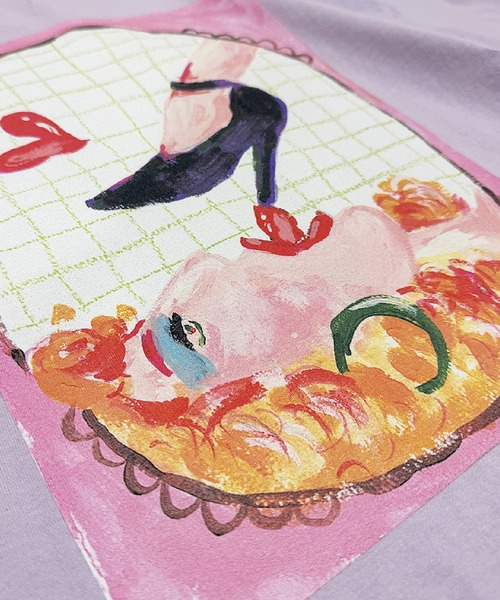 新品未使用 LABRAT フレンチビッグTシャツ ラブラット セール】HINA×LABRAT 'Extacy' Tee（Tシャツ/カットソー