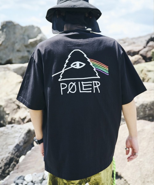 POLeR（ポーラー）の「【POLeR/ポーラー】PSYCHE/バックプリントオーバーサイズTシャツ（Tシャツ/カットソー・メンズ・ブラック/パープル/ホワイト・LARGE/MEDIUM）」の3枚目の写真