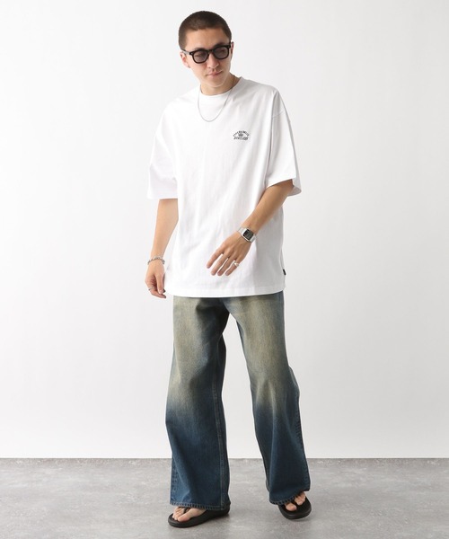 POLeR（ポーラー）の「【POLeR/ポーラー】PSYCHE/バックプリントオーバーサイズTシャツ（Tシャツ/カットソー・メンズ・ブラック/パープル/ホワイト・LARGE/MEDIUM）」の4枚目の写真