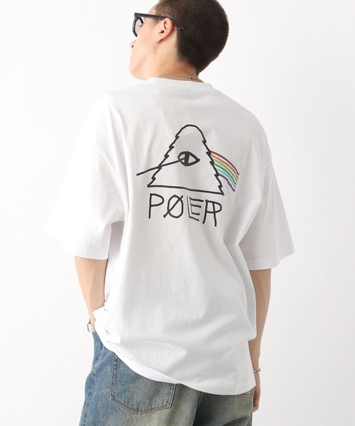 POLeR（ポーラー）の「【POLeR/ポーラー】PSYCHE/バックプリントオーバーサイズTシャツ（Tシャツ/カットソー・メンズ・ブラック/パープル/ホワイト・LARGE/MEDIUM）」の8枚目の写真