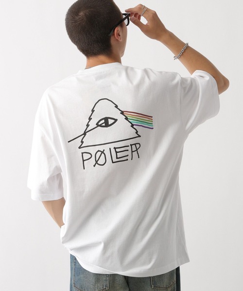 POLeR（ポーラー）の「【POLeR/ポーラー】PSYCHE/バックプリントオーバーサイズTシャツ（Tシャツ/カットソー・メンズ・ブラック/パープル/ホワイト・LARGE/MEDIUM）」の9枚目の写真