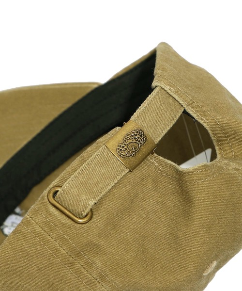 ScoLar(スカラー)の「642200:FRUIT OF THE LOOM×ScoLarコラボ お花が咲いちゃったネコ刺繍キャップ(キャップ・レディース・ベージュ・FREE)」の3枚目の写真