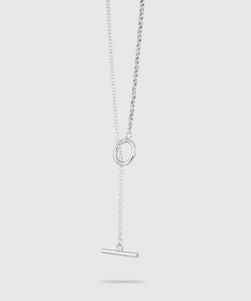 ISOLATION(アイソレーション)の「【ISOLATION / アイソレーション】Silver925 COMBINATION LONG NECKLACE / シルバー925 コンビネーションロングネックレス(ネックレス・レディース・シルバー×ゴールド/シルバー・62cm/65cm)」の1枚目の写真