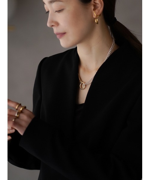 ISOLATION(アイソレーション)の「【ISOLATION / アイソレーション】Silver925 COMBINATION LONG NECKLACE / シルバー925 コンビネーションロングネックレス(ネックレス・レディース・シルバー×ゴールド/シルバー・62cm/65cm)」の6枚目の写真