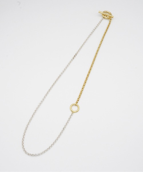 ISOLATION(アイソレーション)の「【ISOLATION / アイソレーション】Silver925 COMBINATION LONG NECKLACE / シルバー925 コンビネーションロングネックレス(ネックレス・レディース・シルバー×ゴールド/シルバー・62cm/65cm)」の8枚目の写真