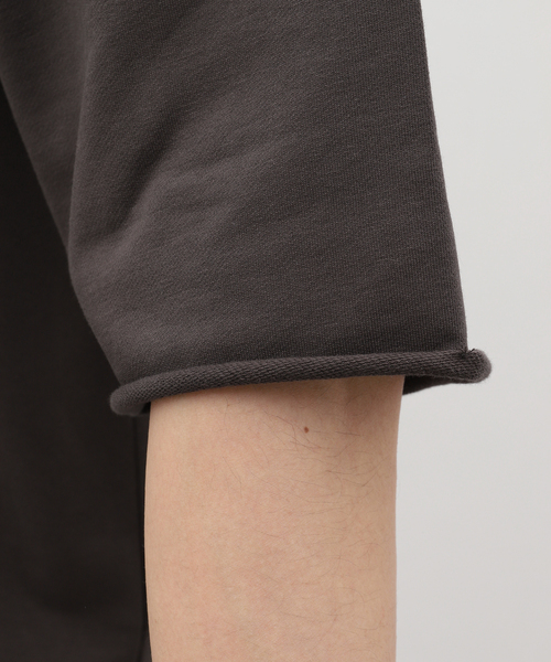 EDIFICE（エディフィス）の「ライト フレンチテリー ショートスリーブ クルーネック Tシャツ（Tシャツ/カットソー・メンズ・チャコールグレー/ホワイト/マスタード・MEDIUM/LARGE）」の12枚目の写真