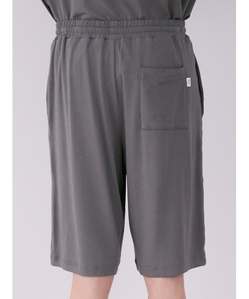 gelato pique(ジェラートピケ)の「【HOMME】レーヨンラインロゴTシャツ&ハーフパンツセット(ルームウェア/パジャマ・メンズ・オフホワイト/ネイビー/ダークグレー・MEDIUM/LARGE)」の21枚目の写真