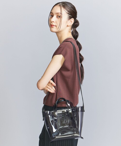 BEAUTY&YOUTH UNITED ARROWS(ビューティーアンドユースユナイテッドアローズ)の「PVC トートバッグ-2WAY-(ショルダーバッグ・レディース・イエロー/ブラック・FREE)」の3枚目の写真