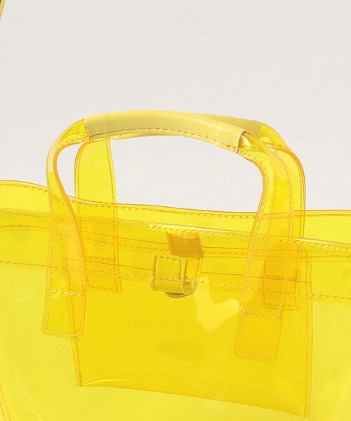 BEAUTY&YOUTH UNITED ARROWS(ビューティーアンドユースユナイテッドアローズ)の「PVC トートバッグ-2WAY-(ショルダーバッグ・レディース・イエロー/ブラック・FREE)」の13枚目の写真