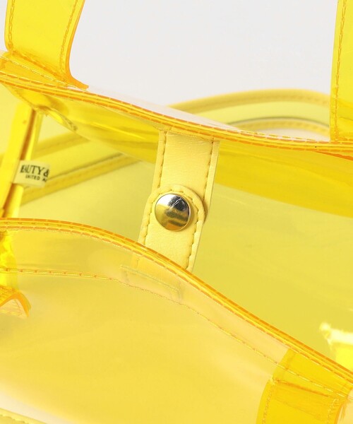BEAUTY&YOUTH UNITED ARROWS(ビューティーアンドユースユナイテッドアローズ)の「PVC トートバッグ-2WAY-(ショルダーバッグ・レディース・イエロー/ブラック・FREE)」の14枚目の写真