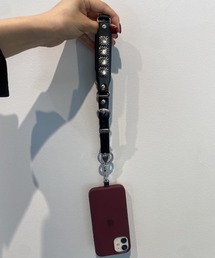 スマホアクセサリー TOGA TOO Phone handle strap セール】【TOGA TOO/トーガトゥ】Leather phone handle strap