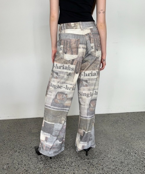 BLONDEY（ブロンディ）の「グラフィックプリントデニムパンツ（デニムパンツ・レディース・ベージュ・SMALL/MEDIUM）」の19枚目の写真