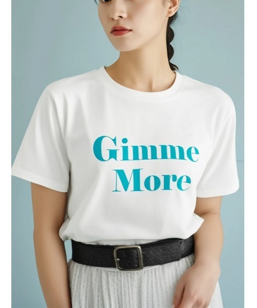 Edit Sheen(エディットシーン)の「グラフィックロゴTシャツ(Tシャツ/カットソー・レディース・ホワイト/ネイビー/チャコールグレー・M)」の2枚目の写真