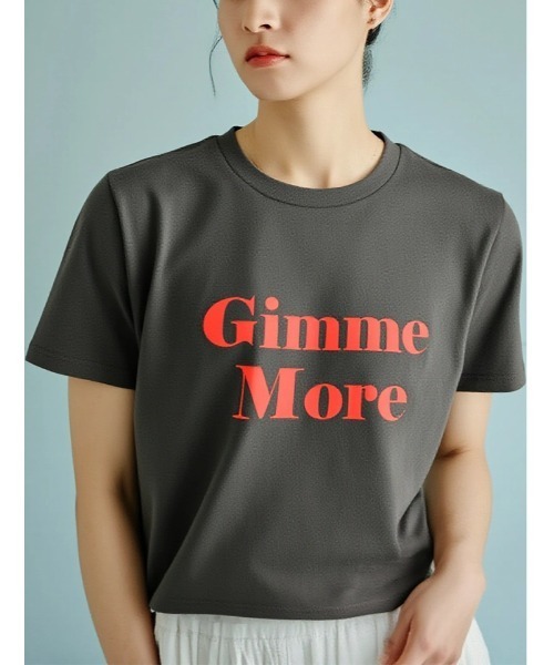 Edit Sheen(エディットシーン)の「グラフィックロゴTシャツ(Tシャツ/カットソー・レディース・ホワイト/ネイビー/チャコールグレー・M)」の1枚目の写真