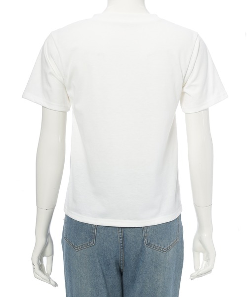 Edit Sheen(エディットシーン)の「グラフィックロゴTシャツ(Tシャツ/カットソー・レディース・ホワイト/ネイビー/チャコールグレー・M)」の5枚目の写真