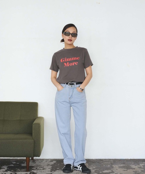 Edit Sheen(エディットシーン)の「グラフィックロゴTシャツ(Tシャツ/カットソー・レディース・ホワイト/ネイビー/チャコールグレー・M)」の13枚目の写真