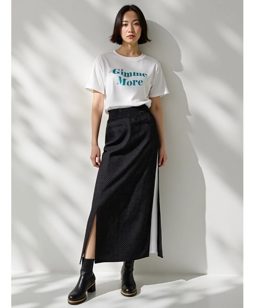 Edit Sheen(エディットシーン)の「グラフィックロゴTシャツ(Tシャツ/カットソー・レディース・ホワイト/ネイビー/チャコールグレー・M)」の20枚目の写真
