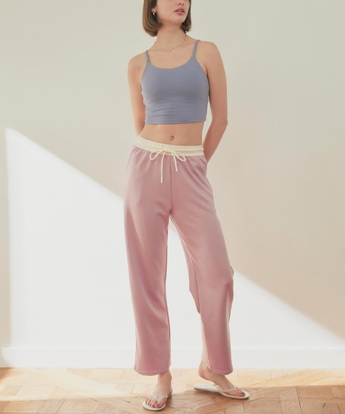 SEA DRESS（シードレス）の「バイカラーワイドパンツ（その他パンツ・レディース・ブラック/ベージュ/チャコール/ピンク・S/M/L）」の4枚目の写真