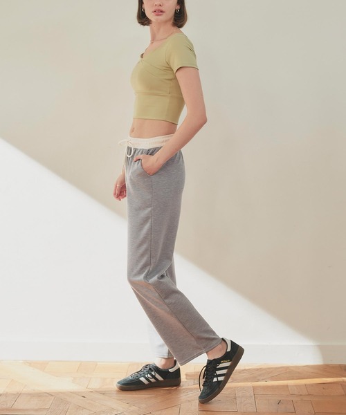 SEA DRESS（シードレス）の「バイカラーワイドパンツ（その他パンツ・レディース・ブラック/ベージュ/チャコール/ピンク・S/M/L）」の8枚目の写真