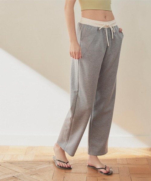 SEA DRESS（シードレス）の「バイカラーワイドパンツ（その他パンツ・レディース・ブラック/ベージュ/チャコール/ピンク・S/M/L）」の9枚目の写真