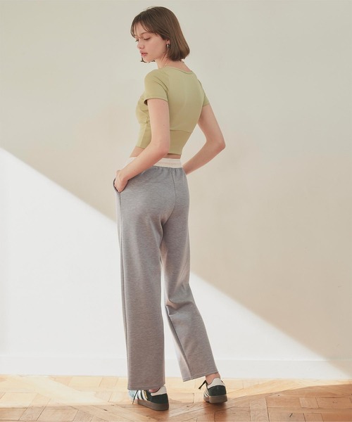 SEA DRESS（シードレス）の「バイカラーワイドパンツ（その他パンツ・レディース・ブラック/ベージュ/チャコール/ピンク・S/M/L）」の10枚目の写真