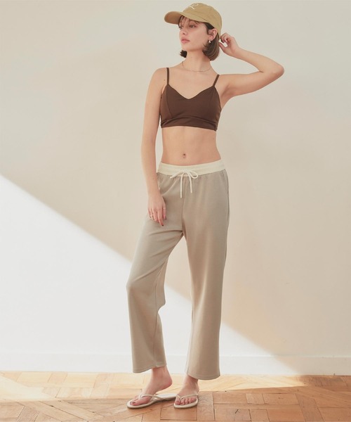 SEA DRESS（シードレス）の「バイカラーワイドパンツ（その他パンツ・レディース・ブラック/ベージュ/チャコール/ピンク・S/M/L）」の11枚目の写真