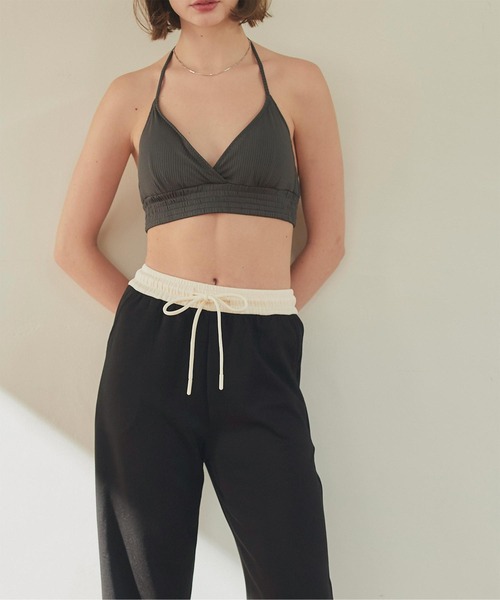 SEA DRESS（シードレス）の「バイカラーワイドパンツ（その他パンツ・レディース・ブラック/ベージュ/チャコール/ピンク・S/M/L）」の6枚目の写真