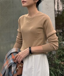 《手洗い可能》エタニティリブクループルオーバーニット